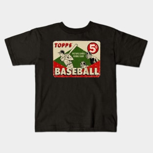 VINTAGE BASEBALL - TOPPS PICTURE CARDS Kids T-Shirt